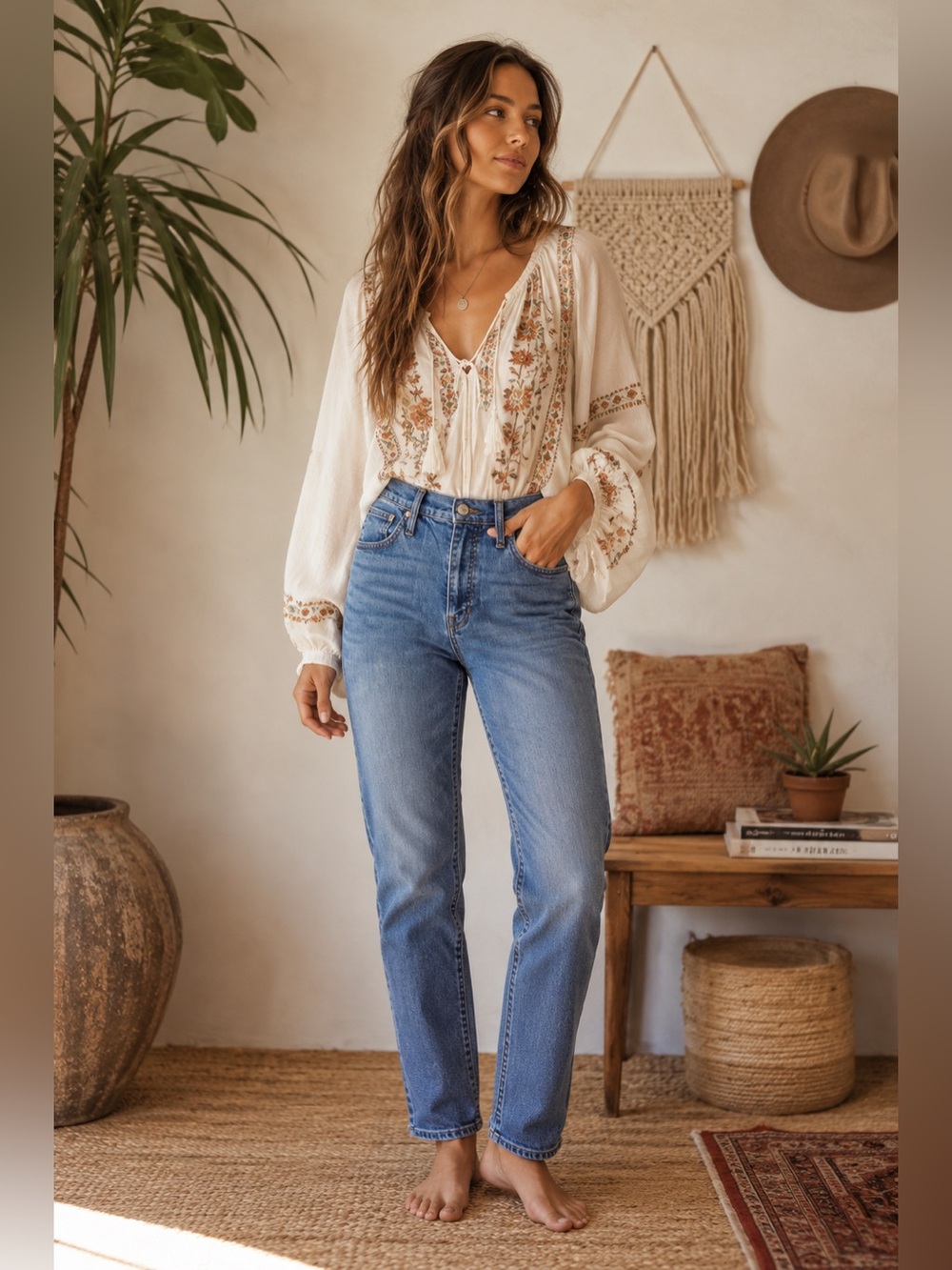 J.Crew Vintage Slim Straight Leg Jeans – Light-to-Medium Blue Wash Denim
